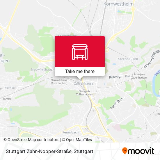 Stuttgart Zahn-Nopper-Straße map