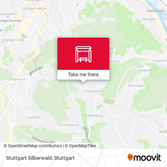 Stuttgart Silberwald map