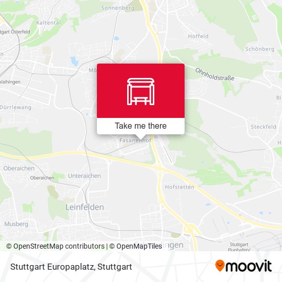 Stuttgart Europaplatz map