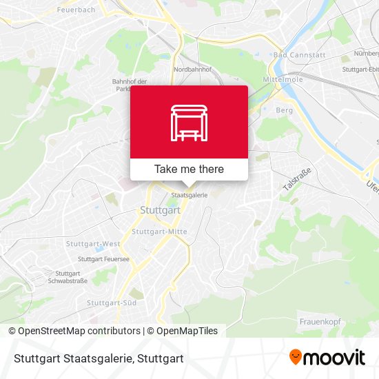 Stuttgart Staatsgalerie map