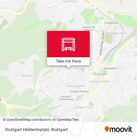 Карта Stuttgart Hölderlinplatz