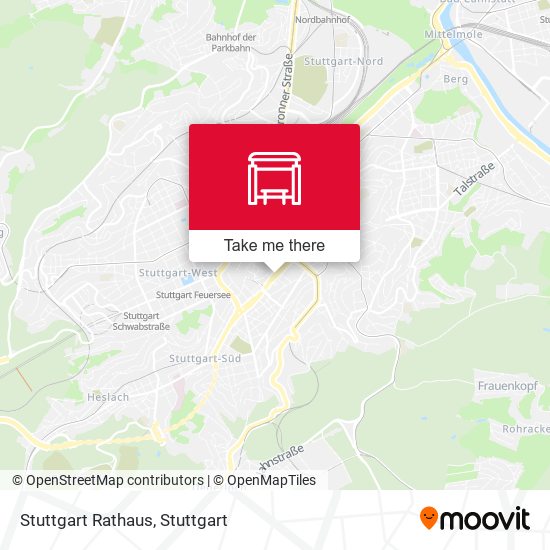 Stuttgart Rathaus map