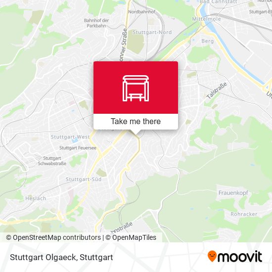 Stuttgart Olgaeck map