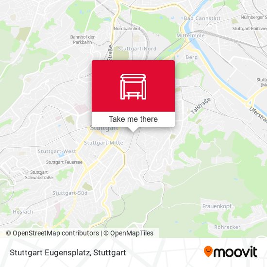 Stuttgart Eugensplatz map