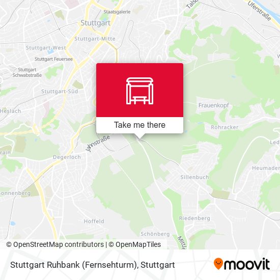 Stuttgart Ruhbank (Fernsehturm) map