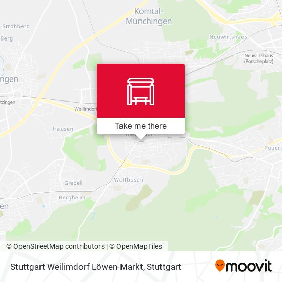 Карта Stuttgart Weilimdorf Löwen-Markt
