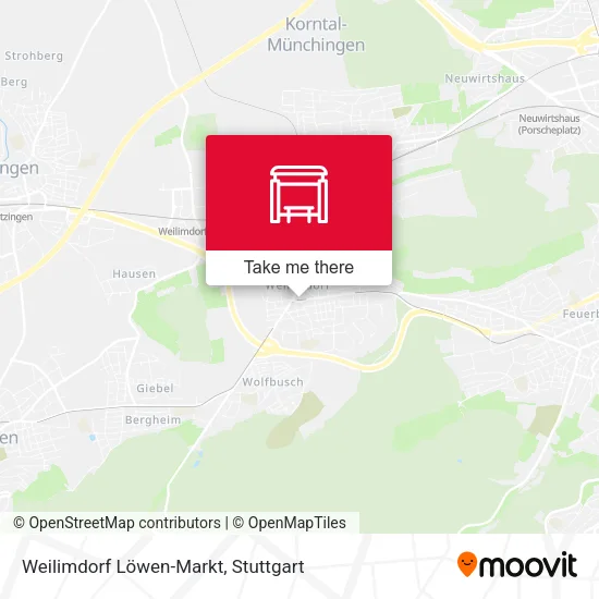 Карта Weilimdorf Löwen-Markt