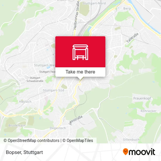 Карта Bopser