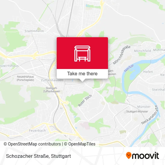 Карта Schozacher Straße