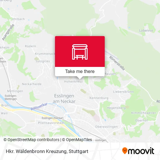 Карта Hkr. Wäldenbronn Kreuzung