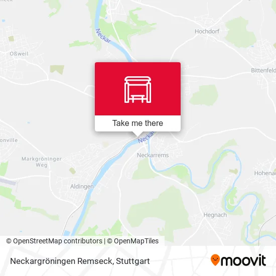 Карта Neckargröningen Remseck