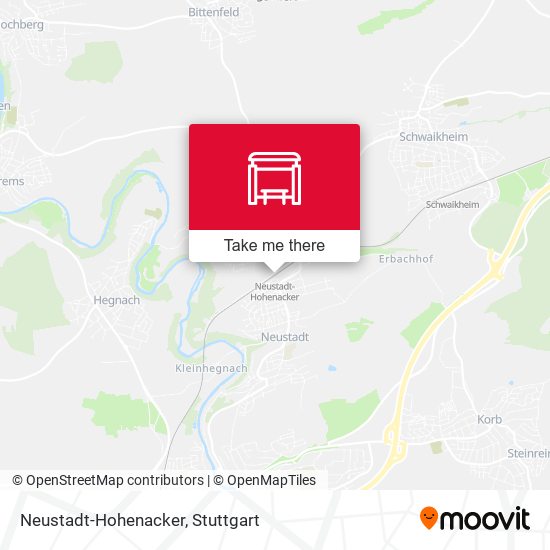 Neustadt-Hohenacker map