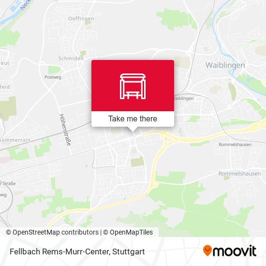 Fellbach Rems-Murr-Center map