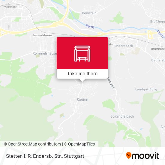Stetten I. R. Endersb. Str. map