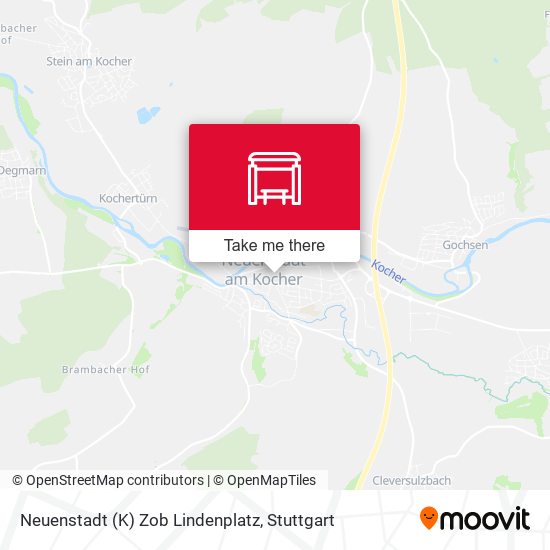 Neuenstadt (K) Zob Lindenplatz map