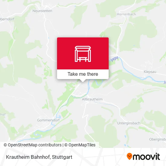 Карта Krautheim Bahnhof