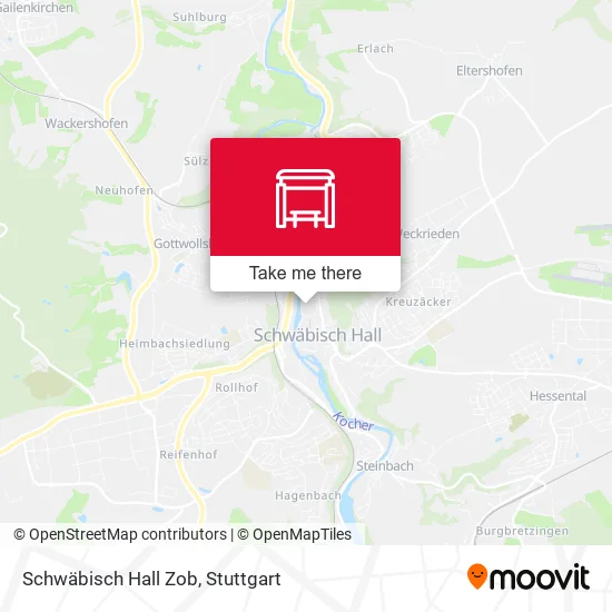 Карта Schwäbisch Hall Zob