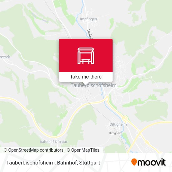 Tauberbischofsheim, Bahnhof map
