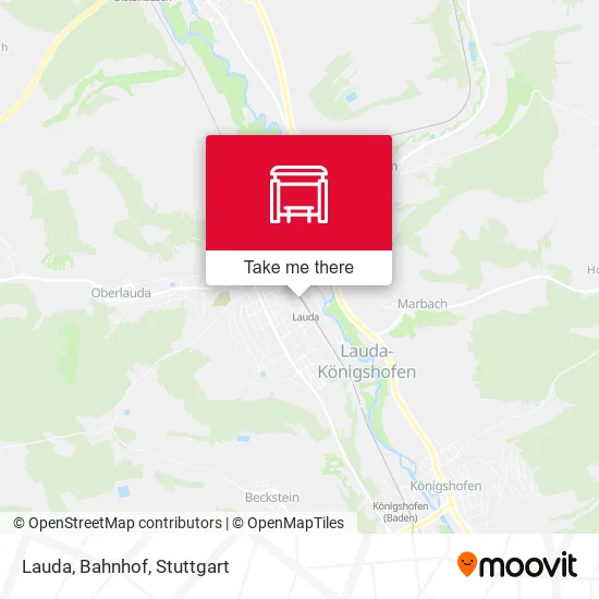 Карта Lauda, Bahnhof