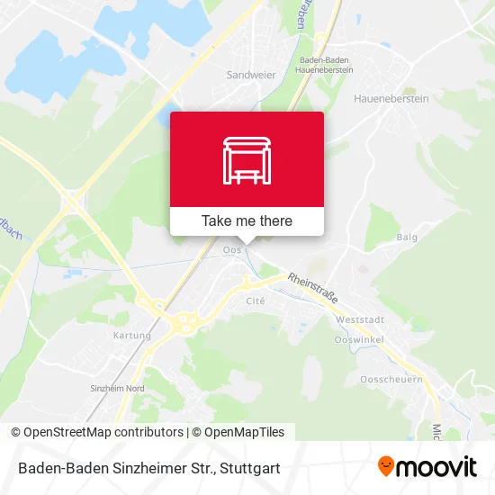 Карта Baden-Baden Sinzheimer Str.