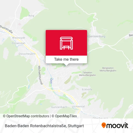 Карта Baden-Baden Rotenbachtalstraße