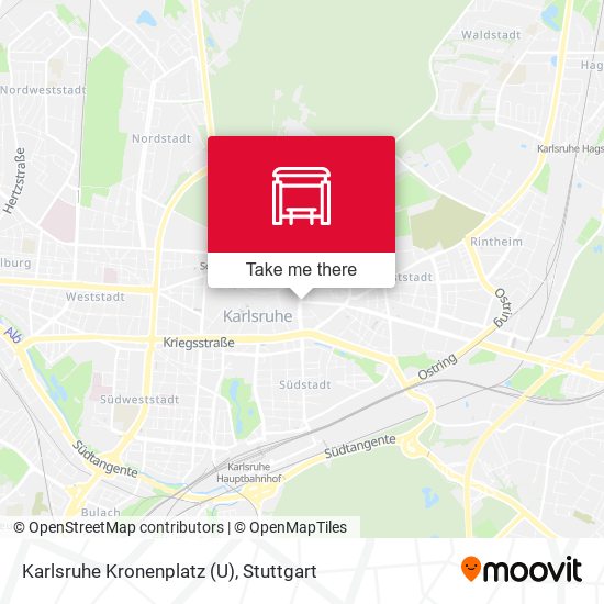 Karlsruhe Kronenplatz (U) map