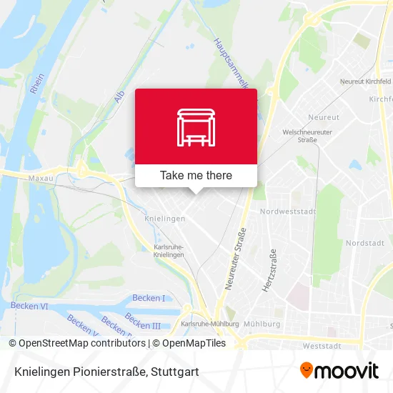 Карта Knielingen Pionierstraße