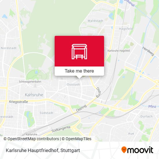 Karlsruhe Hauptfriedhof map