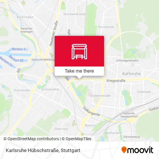 Карта Karlsruhe Hübschstraße