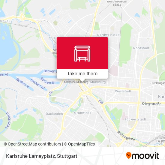 Karlsruhe Lameyplatz map