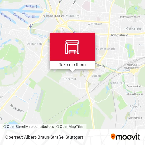 Карта Oberreut Albert-Braun-Straße