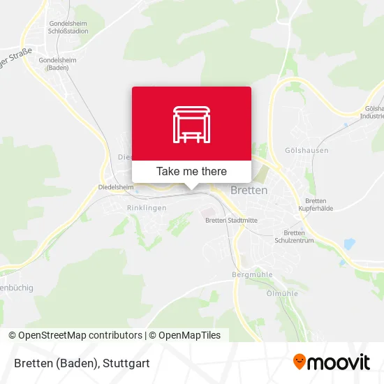 Карта Bretten (Baden)