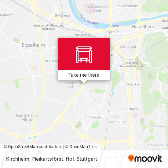 Карта Kirchheim, Pleikartsförst. Hof