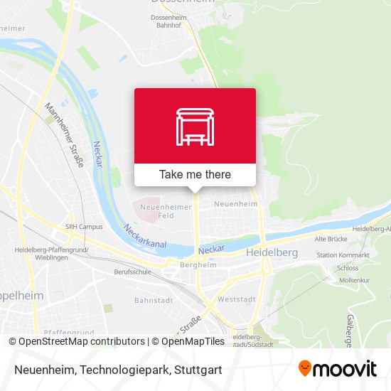 Neuenheim, Technologiepark map