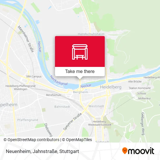 Карта Neuenheim, Jahnstraße
