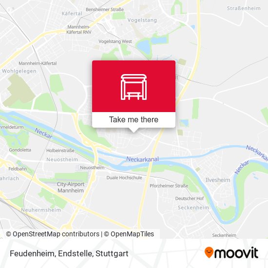 Карта Feudenheim, Endstelle