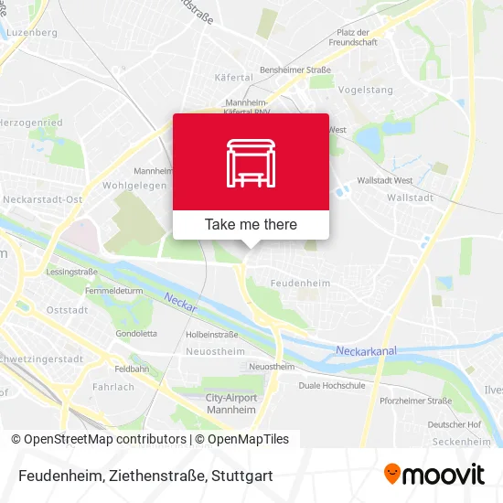 Карта Feudenheim, Ziethenstraße