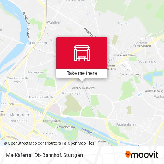 Карта Ma-Käfertal, Db-Bahnhof