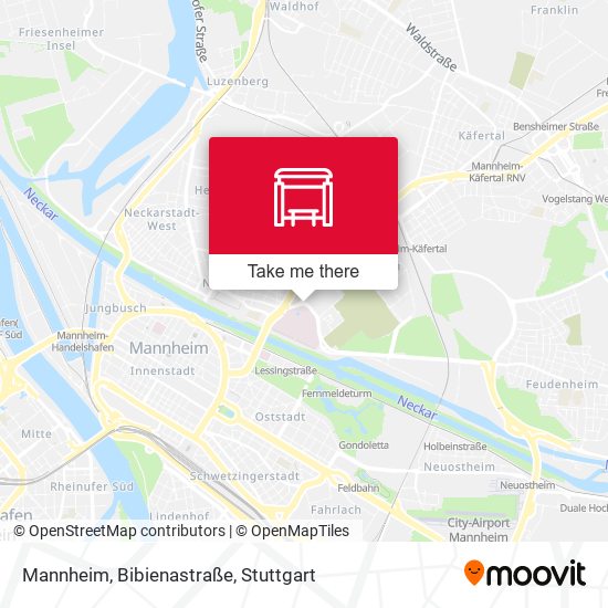 Mannheim, Bibienastraße map