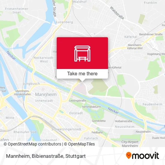Карта Mannheim, Bibienastraße