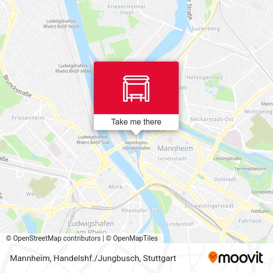 Карта Mannheim, Handelshf./Jungbusch