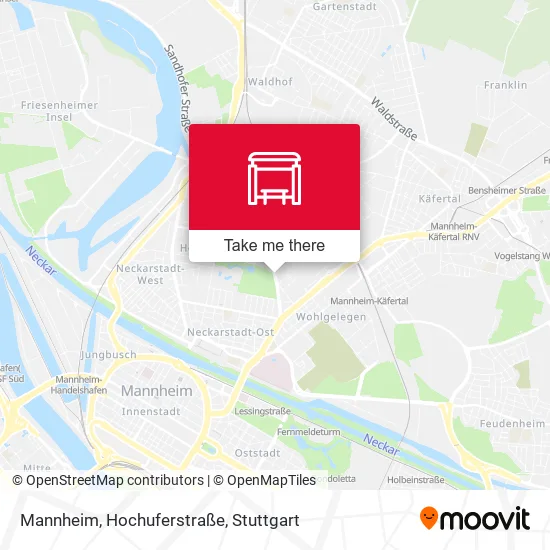 Карта Mannheim, Hochuferstraße
