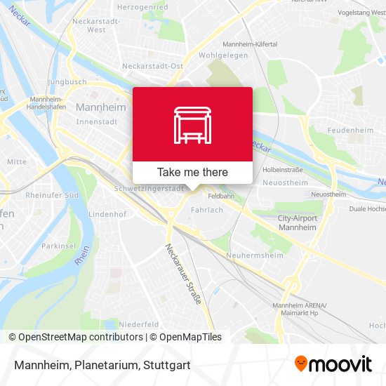 Mannheim, Planetarium map