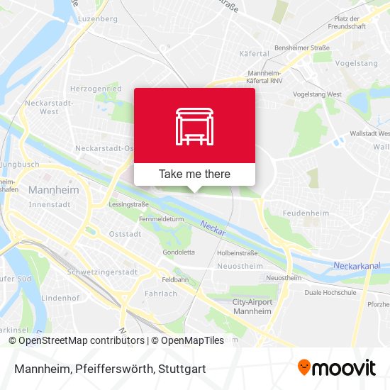 Mannheim, Pfeifferswörth map