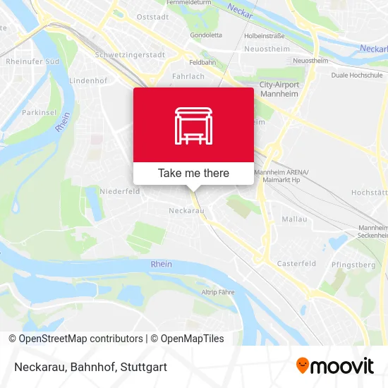 Карта Neckarau, Bahnhof