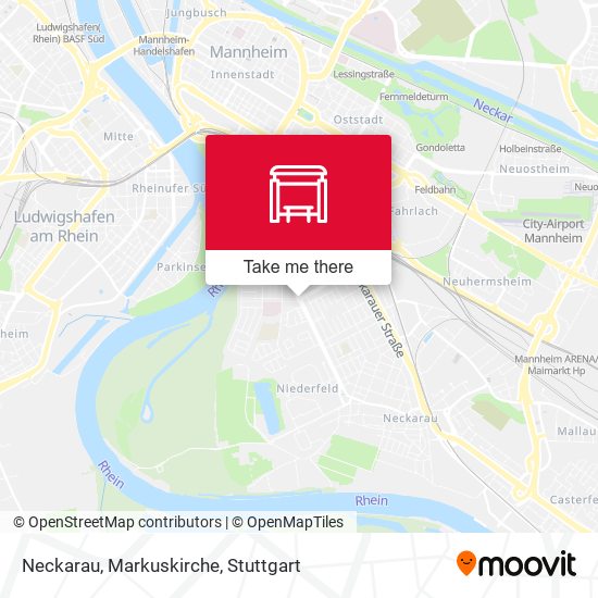 Neckarau, Markuskirche map