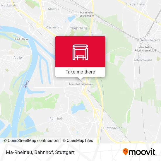 Карта Ma-Rheinau, Bahnhof