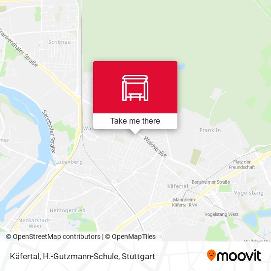 Käfertal, H.-Gutzmann-Schule map
