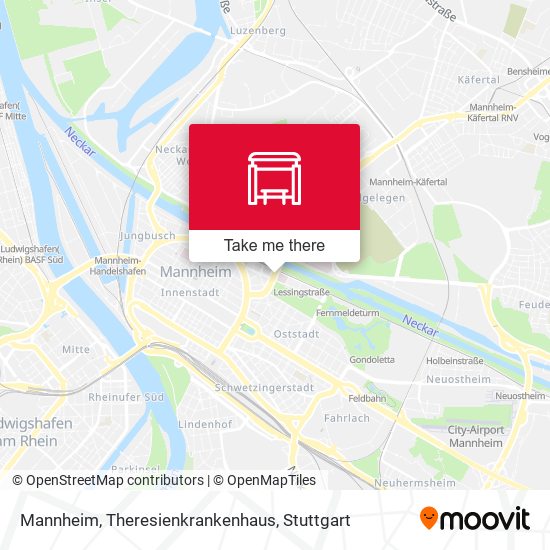 Mannheim, Theresienkrankenhaus map