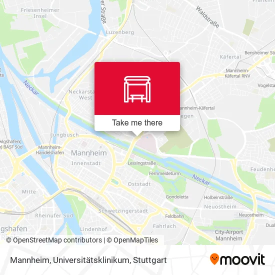 Карта Mannheim, Universitätsklinikum